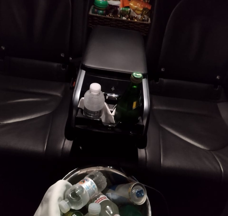 Interior de luxo — transporte executivo